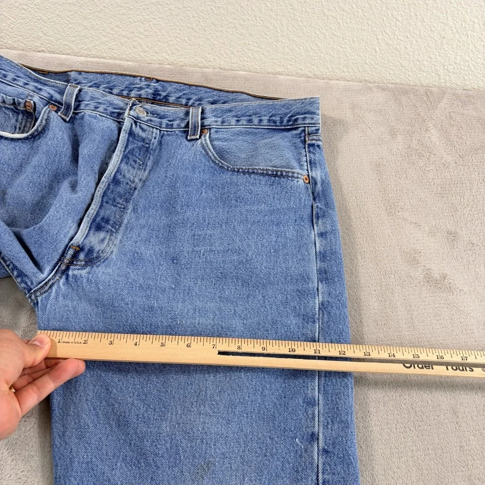 Vintage Levis 501 Jeans Men 38x32 (Fits 36x31) Button Fly Distressed Made in USA